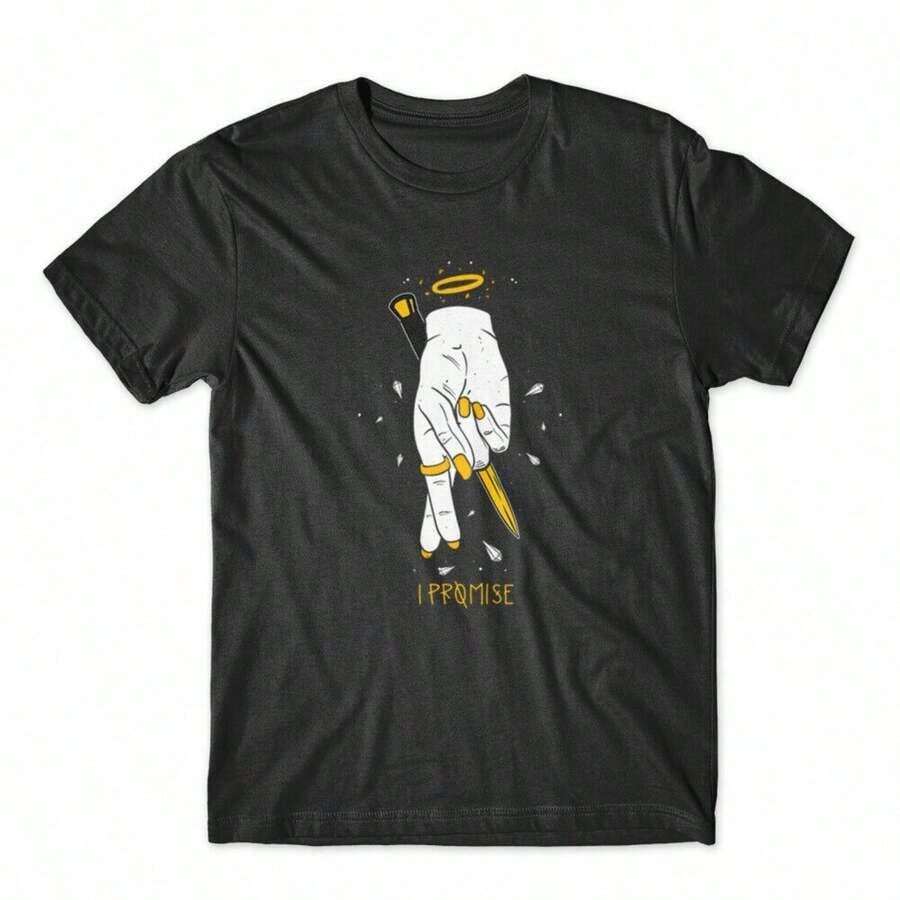 I Put The "Lit" In Literature - Funny Retro T-Shirt. - Black 2 - View 1