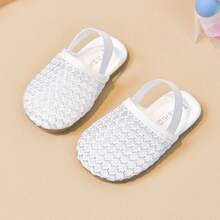 Baby/Kleinkind Mesh atmungsaktive Sandalen, Weiche Sohle Anti-Rutsch Baby Laufschuhe, Neues Sommer Design für Jungen & Mädchen - Weiss - Übersicht 2