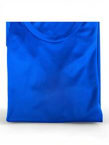 Esta camiseta de manga corta presenta un estampado de graffiti abstracto visualmente llamativo que actúa como su punto focal, con líneas dinámicas que transmiten un toque artístico. - Azul 1 - Ver 2