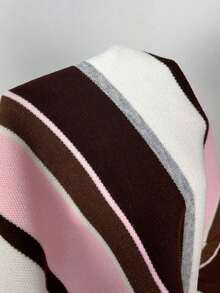 Suéter de punto de manga corta con cuello redondo y botones, de estilo casual, minimalista, retro y elegante, versátil y cálido, ideal para playa, vacaciones y atuendo de verano para mujer - Multicolor 8 - Ver 7
