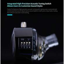 KZ Castor/Castor Pro 入耳式監聽耳機，HiFi 高端低音耳機，進階低音版 Harman 音效，可調音，隔音 IEM，雙動圈有線耳機，2PIN-C 可拆卸線材，適合歌手與音樂家（銀色/黑色） - Castor Pro黑 - 查看 9