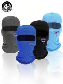 Musion 1 pièce Masque de visage cagoule Keep Fighting Dollar Eye, cagoule respirante et coupe-vent pour hommes et femmes, masque de ski de protection solaire pour sports de plein air - Multicolore - Voir 1