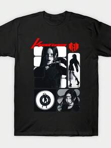 Camiseta vintage de estilo americano para el verano, una camiseta divertida con estampado que es adecuada tanto para hombres como para mujeres, garantizando comodidad.Presenta un diseño atractivo y es duradera.Esta camiseta es un excelente regalo para cualquier ocasión.camisas de mujer sudaderas para mujer sueter blusa casual mujer verano vestidos de graduación - Negro - Ver 1