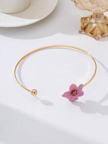 1 Peça Colar Gargantilha Decorativo Geométrico e Floral da Moda para Mulheres - Colar de flores - Visão 6