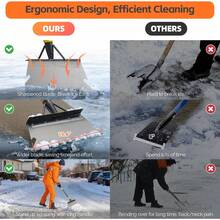 Arden Shovel, Weeding Tool, Multifunctional Garden Cleaning Shovels, 72 Inch Floor Scraper Long Handle, Heavy Duty Metal Flat Spade For Lawn Edging, Crack Weeding, Ice Breaking & Snow Removal - 72" - View 6