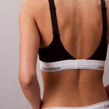 Calvin Klein Calvinklein Icon Cotton Modal Lift Bralette QF8500 - 黑色 - 查看 4