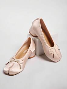 2026 New Arrival French Style Purple Pointed Toe Mid-Heel Pumps, Commuting Work Shoes For Women, Suitable For Wedding - Pink - View 6