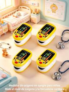 Oxímetro USB, monitor de oxígeno en sangre de goma para niños pequeños en el hogar(4pcs) - 4 piezas - Ver 2