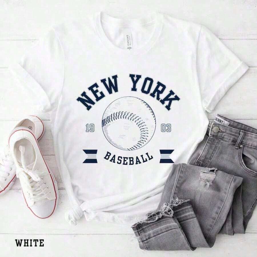 Camiseta o Camiseta sin Mangas de los Dodgers de Los Ángeles _Opción con Brillo_ Adecuado como regalo. playera de mujer. blusas>elegantes. boho chic,Top de mujer suave, transpirable y cómodo, ideal para primavera, verano y otoño, perfecto para vacaciones, viajes y uso diario. - Blanco 6 - Ver 1