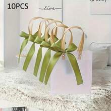 30/20/10pcs Transparent PVC Gift Bags, Birthday Party Gift Packaging Handbag, Gift Bags, Souvenirs Packaging Bags - Clear - View 17