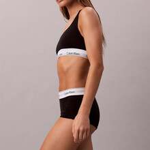 Calvin Klein Calvinklein Icon Cotton Modal Unlined Bralette QF8493 - Black - View 5