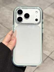 可愛果凍亮面手機殼 適用於 iPhone 17ProMax 17Pro 17 17Air 16 15 14 13 12 Pro Max 11 素色防震軟殼 - 綠邊 - 查看 3