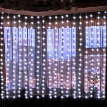 Battery Powered Christmas Fairy LED Curtain String Lights, Suitable For Holiday Decor, Party, Celebration, Wedding, Home And Atmosphere Background - Battery Box Curtain Light String - View 8