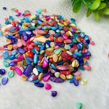 50g/100g Colorful Crushed Seashell, Natural Asymmetrical Shape, Suitable For Aquarium, Outdoor Landscaping, Fish Tank Decor, Gardening Decor, And Greenery Decoration - A - View 8