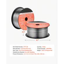 Flux Core MIG Welding Wire, E71T-GS 0.03-Inch 2 LBS, Gasless Mild Steel Welding Wire With Low Spatter For All Position Arc Welding, Self-Shielded For Outdoor Use (Pack Of 3 Rolls) - E71T-GS 0.03-inch 2 LBS, 3 Rolls - 查看 11