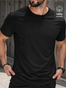 Playera Estampada de Hombre RUN FASTER - Edición Elite |   100% Algodón - Negro - Ver 3