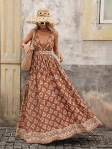 Women Midi Dresses - 棕色 - 查看 12