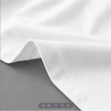No es un conjunto, los pantalones son solo para referencia de combinación. Camiseta de manga corta con cuello redondo y estampado para mujer. Perfecto para citas, desplazamientos diarios y salidas informales. Diseño clásico minimalista de cuello redondo, fácil de combinar y adecuado para todas las formas corporales. - Blanco - Ver 5