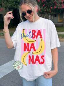 Esa es la camiseta de Bananas, camiseta de frutas de verano, camiseta con chiste de comida, camiseta gráfica retro, camiseta con gráfico de plátano, camiseta de verano. - Blanco - Ver 1