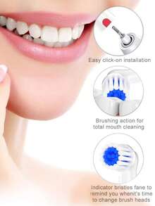 4/12/20 Count Compatible With OralB Electric Toothbrush Replacement Soft Bristles Brush Heads, Toothbrush Head Refills Compatible With Oralb Pro Series Electric Toothbrushes, For Sensitive Care - View 8
