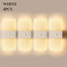 Lampu Dinding Sensor Kristal, Lampu Dinding Akrilik, Lampu Malam USB, Lampu Dinding Dekoratif, Lampu Dinding Nirkabel, Desain Paduan Bertenaga Baterai, Lampu Malam Magnetik Isi Ulang, Cocok untuk Dekorasi Lorong, Lemari Dapur, dan Ruangan - Kristal Persegi - View 28