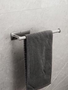 1pc Stainless Steel Toilet Paper Holder, Bathroom Tissue Roll Dispenser - Silver - View 10
