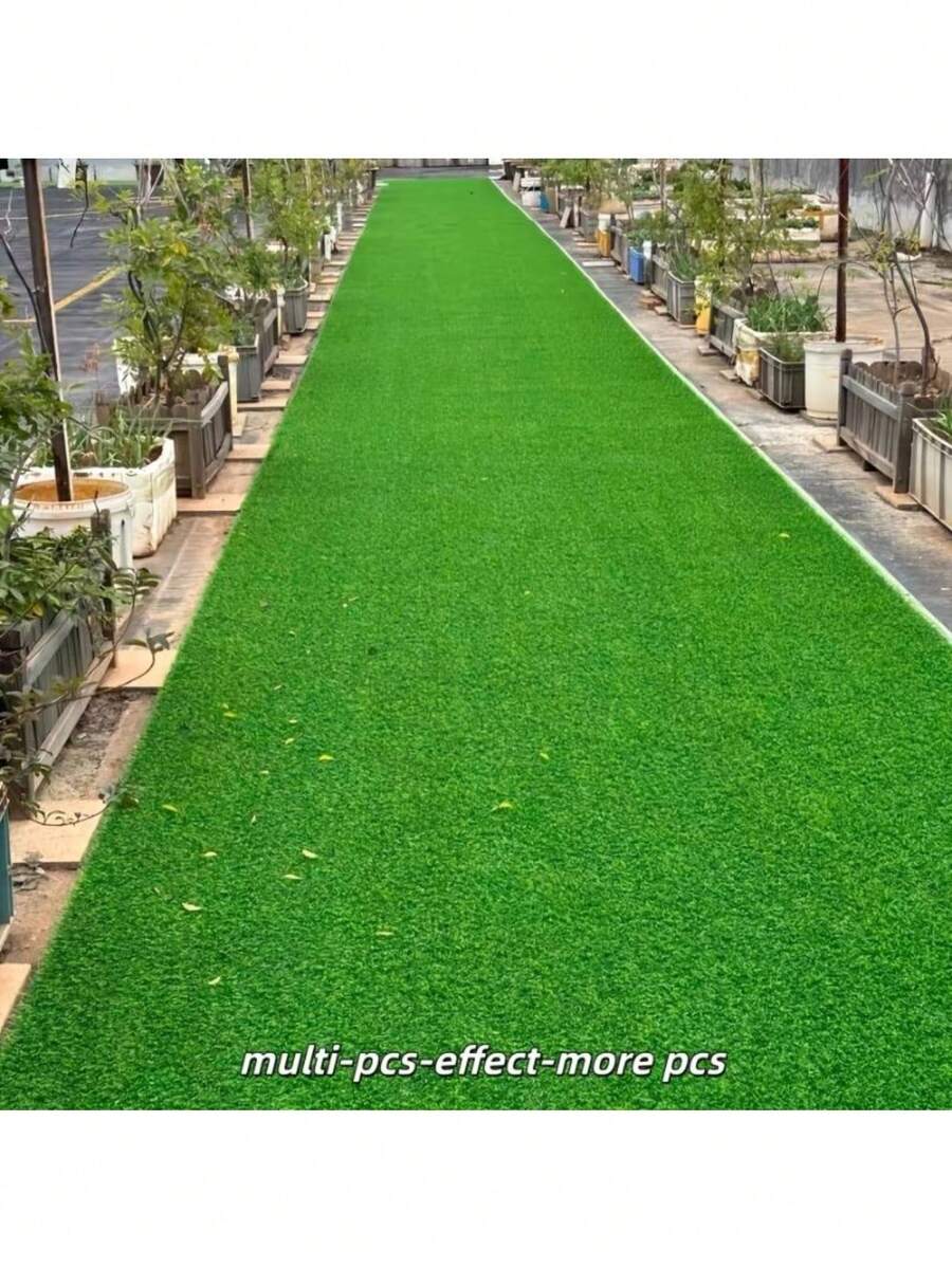 3 Rolls Large Size Artificial Grass Turf, Highly Durable Plastic Material. Suitable For Indoor And Outdoor Use, Applicable For Parties, Weddings, Play Areas, Pet Activities. All-Season, Ideal Decoration For Yards, Gardens And Landscaping - View 1
