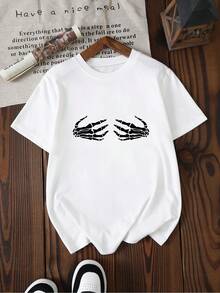 Camiseta de mujer para primavera y verano - Blanco - Ver 7