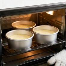 5-Inch Round Cake Mold - Fixed Bottom, Aluminum Non-Stick Baking Pan, Even Heat Distribution, Reusable, Suitable For Baking Chiffon, Mousse Cakes, And Bread. Suitable For Birthdays, Weddings, Parties, And More. - Multicolor - View 11