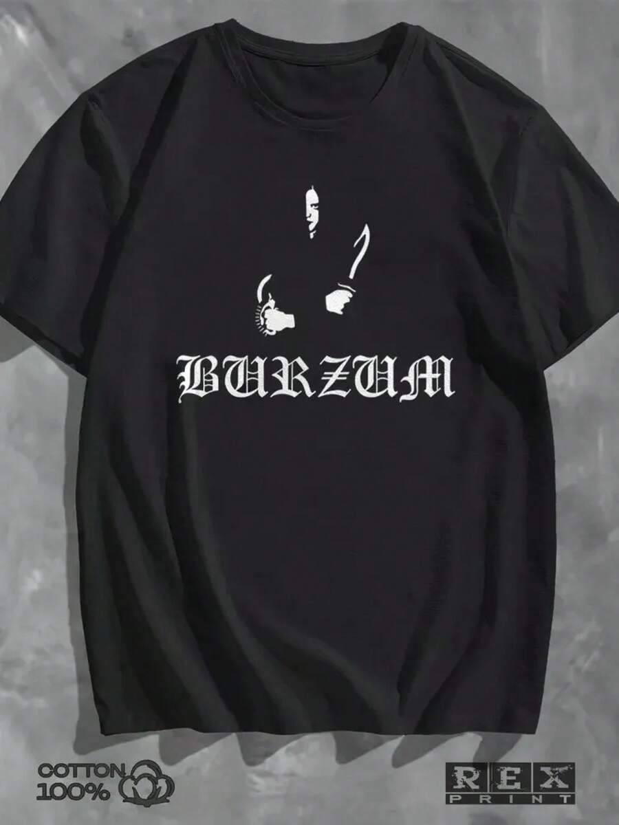 ¡La camiseta de mujer más popular de 2026! La camiseta con el estampado de Бурзум está hecha de un material y confiable. - G - Ver 1