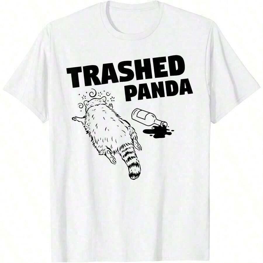 1 Piece Women's Clothing; Summer Tops This Is My Style - Panda Click T-Shirt For All Seasons, Short Sleeve Crew Neck T-Shirt, One-Sided Print, 100% Pure Cotton, Unisex Top, Base Layer, Summer Clothing For Women, Soft Pure Cotton 100% Cotton Y56Q180g 100% Cotton - 顏色 9 - 查看 1