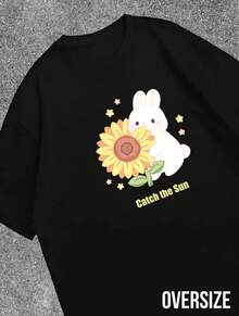 ¡La camiseta de mujer más popular de 2026! Camiseta de manga corta para mujer, moderna, juvenil, ligera y casual con ajuste ajustable. Camiseta estilo Urban Legend. ¡El material es  y confiable! - Flor n.º 5 - Ver 10