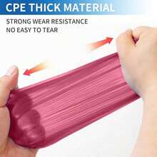 100pcs Durable Disposable Plastic Shoe Covers, Slip-Resistant Waterproof Boot Covers, Mud-Proof Shoe Covers For Work Boots, Indoor Carpet Protection, Suitable For Indoor, Office, Rainy Days, Schools, Offices, Home And Travel - Multicolor - View 7