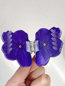 1pc Sweet Sunflower Acetate Flower Hair Claw, Minimalist Fresh Ponytail Clip, Bun Updo Hair Accessory For Summer Beach Vacay Hair Clips - Multicolor - View 4