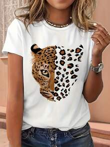Camiseta de mujer para primavera y verano - Blanco - Ver 2
