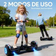 Patineta Eléctrica Hoverboard  Con Bluetooth 8 Pulgadas - Azul - Ver 7
