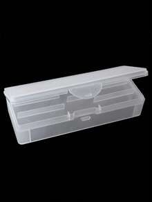 1pc Rectangular Double-Layer Storage Box Portable Travel Toothbrush Holder Dust-Proof Organizer Container For Camping Outdoor Adventure Business Trip Toiletries Accessories Case - View 7