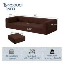 Modern Upholstered 4-Piece Modular Sofa Set For Living Room - Maroon - View 4