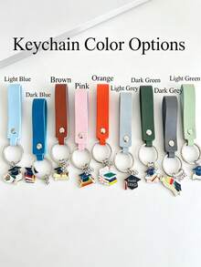 Personalized Leather Graduation Keychain, Custom Name & Class Of 2026 Graduation Charms Engraved Keyring, Multi-Color Durable Leather Strap,Car Keyring,Everyday Backpack, Bag Charm, Lanyard, Key Holder,Thoughtful Graduation Keepsake For Graduates, Friends And Family,Perfect Gift For Students, Parents And Teachers - Multicolor - View 9