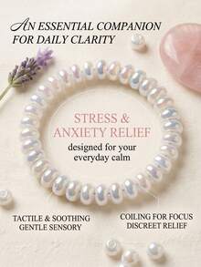 Women's Menopause Relief Bracelet -- Warm Crystal Beads Help Relieve Irritability, Soothe Body And Mind, Regulate Hormonal Balance, Fashionable Style, Suitable For Daily Wear - Multicolor - View 2