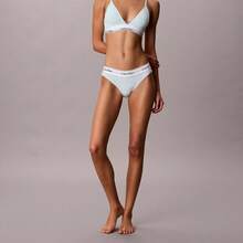 Calvin Klein Icon Cotton Modal Lightly Lined Triangle Bralette QF8498 - Feel The Mint - 查看 2
