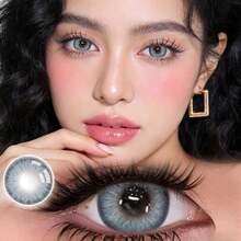 La Girl Blue  Little Devil Eye Contact - Moisturizes And Daily Wear, Enhances Your Appearance On Holidays And Birthdays, Cheap, Valentine's Day, Cheap Goods, Travel, Travel Essentials, Room Decoration, Valentine's Day Gifts, Cheap Things, Rooms, Vacation Essentials, Women's Gifts, Bedrooms, Valentine's Day Supplies, 99 Cents - Màu xanh lam - Xem 3