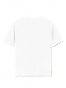 TrendyLISA Women's Multicolor Pure Cotton T-Shirt, Comfortable Fit, Summer T-Shirts, Summer Tops, Black T-Shirt, Women's Summer Set, Women's Blouse, Summer T-Shirts, Women's Tank Tops, World Cup Essential. - 白色 - 查看 3