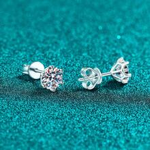 Women Stud Earrings - 5mm鋯石 - 查看 3