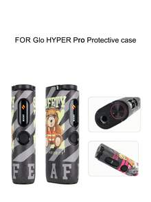 1個適用於 Glo HYPER Pro 個性化卡通熊保護殼，極簡時尚耐磨便攜保護套，孔位精準易安裝，優質 PU 皮革耐用材質，輕巧纖薄貼合裝置，有效緩衝撞擊，防摔酷感卡通熊圖案，多款圖案可選，輕鬆打造專屬裝置收納盒，方便攜帶，舒適防滑握感，適合日常旅行，時尚禮物 - Glo HYPER Pro 熊 - 查看 9