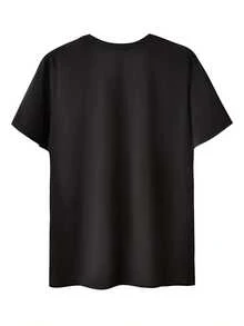 Camiseta de mujer con el estampado "Amo a mi esposo, amo a mi esposa" - cuello redondo, holgada y cómoda, linda y clásica, adecuada para uso casual en otoño o para viajes diarios, ropa cómoda para el hogar, camiseta duradera para dormir, tela cómoda, mangas cortas. - Negro - Ver 2
