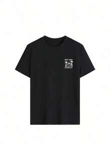 Nuevos productos de la temporada Funny T-shirts Minimalist Camiseta divertida Oferta limitada en tiempo limitado Camiseta conmemorativa Compra con plazo limitado Camiseta de mujer de manga corta y cuello redondo, de estilo minimalista con estampado de lema de palmera, adecuada para uso diario. Camiseta gráfica de mujer, en blanco/negro/rosa, para vacaciones - Negro - Ver 4