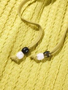 AIJ Bộ đồ 2 món Amarilo Elegant dành cho nữ: Áo hai dây gân sọc kèm thắt lưng và quần ống rộng, kiểu dáng gợi cảm thường ngày. - màu xanh lá - Xem 8