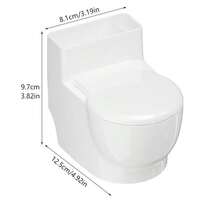 1pc Fashionable Toilet Shaped Wall Hanging Decor, With Lid, Made Of Metal And Plastic, Rectangular Design, Suitable For Home, Living Room, Bedroom And Other High-End Occasions, No Electricity Required, Can Be Used As Home Decor, Party Gift, Christmas Gift, Etc. - Multicolor - View 11