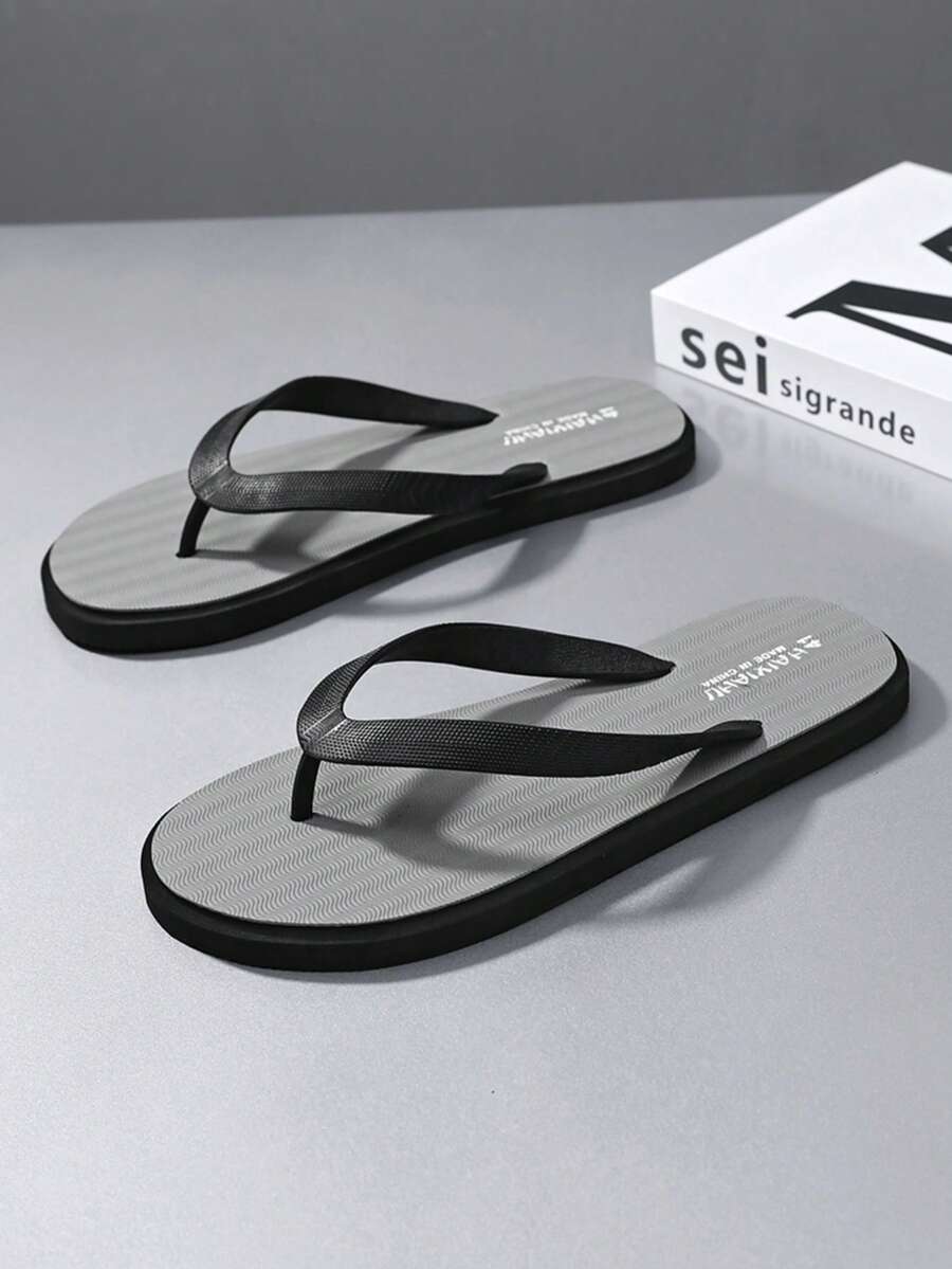 New Summer Men's Comfortable Lightweight Slippers, Casual Beach Flip Flops, Non-Slip Sandals